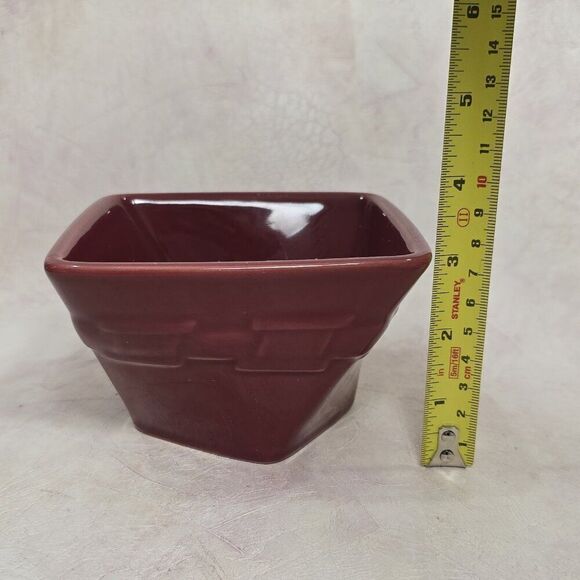 1 Longaberger Twisted Pottery Small Snack Dish - Paprika - Picture 3 of 5